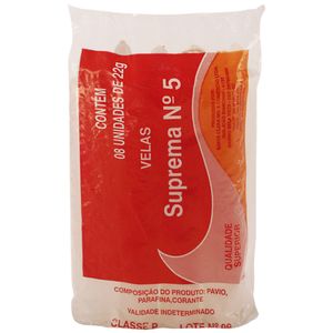 Velas Suprema 22g C/ 8 Un. Nº 5