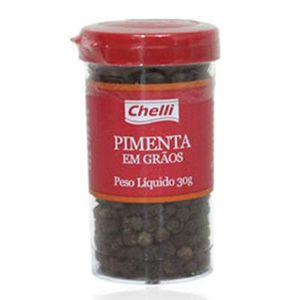 Pimenta Reino Chelli 30g Graos Tubo