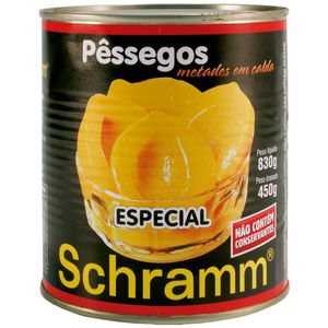 Pêssego Em Calda Schramm 450g Especial Metade