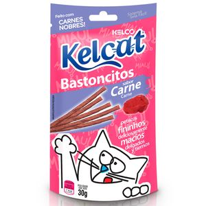 Snack Kelcat 30g Carne Bastoncitos