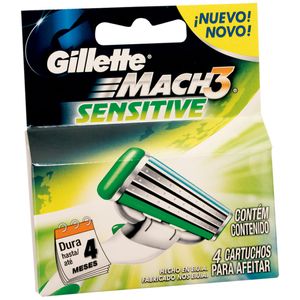 Carga Aparelho Gillette Mach3 Sensit.C/4