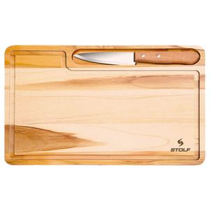 Prancha P/ Churrasco 39x25 S.Teca C/Faca