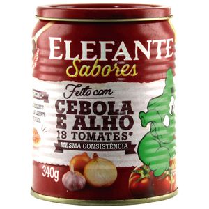 Extrato Tomate Elefante 340g Ceb/Alho Lt
