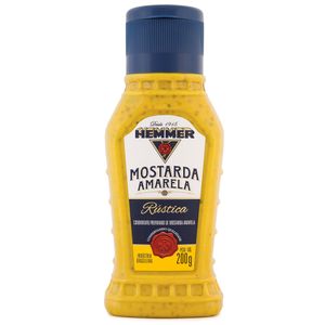 Mostarda Hemmer 200g Rustica Amarela