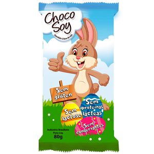 Chocolate Chocosoy 80g Bar.Coel.S.Gl/Lac