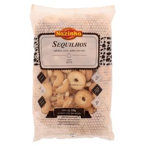 Bisc.Sequilho Nazinha 350g Leite S/Gl/La