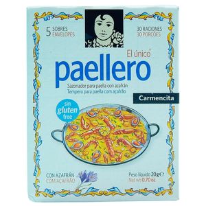 Tempero Paellero Carmencita 20g C/Acafra