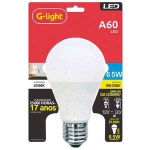 Lamp.Led.G-Light 6.5w A60 6500k Br