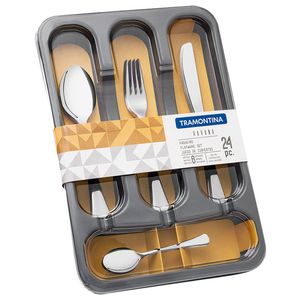 Faqueiro Tramontina 24pc Havana Aco Inox