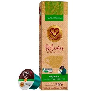 Capsula de Café Espresso Rituais Orgânico 3 Corações 10 unid