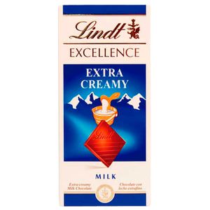 Chocolate Suiço Lindt Excellence 100g Extra Creamy