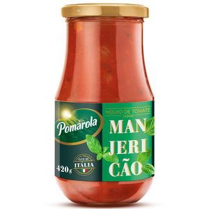 Molho Tomate Pomarola 420g Manjericao Vd