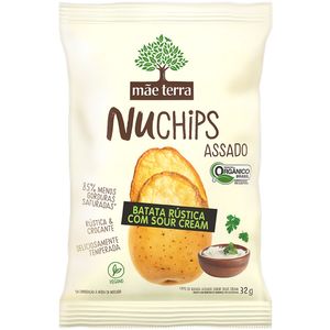 Chips Org.Nuchips 32g Batata Sour Cream