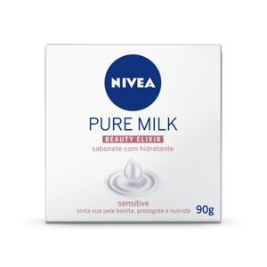 Nivea Sabonete em Barra Pure Milk Sensitive 90g