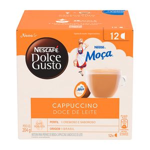 Cafe Caps.Nescafe D.Gusto 204g D.Leite