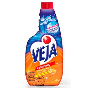 Limpador Desengordurante Veja 500ml Laranja Refil