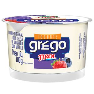 Iogurte Grego Tirol 100g Morango / Mirtilo