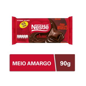 Chocolate Nestle 90g Classic Meio Amargo
