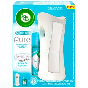 Odorizador Bom Ar 250ml Freshm Aparelho +Refil Algodão