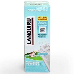 Leite Languiru Semidesnatado 1l S/Tampa