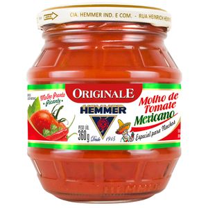 Molho Tomate Hemmer 320g Mexicano