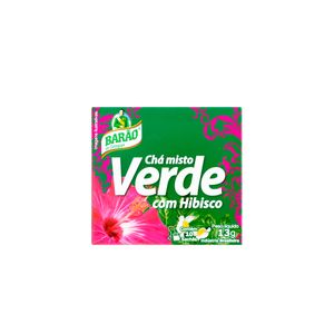 Cha Barao 13g Verde C/Hibisco