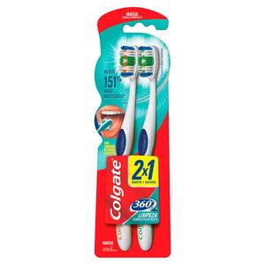 Escova Dental Colgate 360º Leve 2 Pague 1 Un.