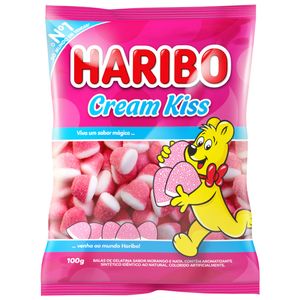 Bala Gelatina Haribo 90g Cream Kiss