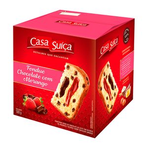 Panettone Casa Suica 500g Foun.Choc/Mor.