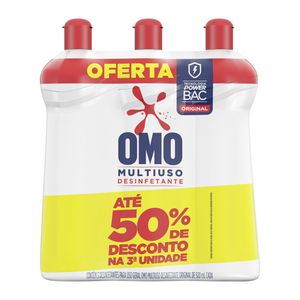 Desinfetante Omo 500ml Com 3 Unidades
