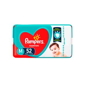 Fralda Pampers Supersec Hiper M C/52
