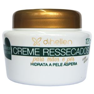 Creme P/ Mãos E Pés Ressecados Di Hellen 120g