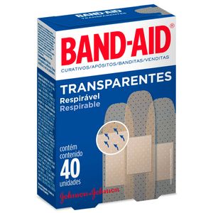 Curativo Band-Aid Transparente C/40