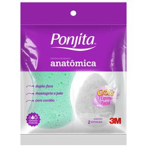 Esponja Banho Ponjita Anatomica Gts.Fac.
