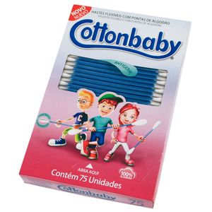 Hastes Flexiveis Cottonbaby C/ 75 Un.