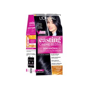 Coloracao Casting Gloss 210 Preto Azulad