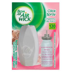 Odorizante Bom Ar Click 12ml Cheirinho De Talco Aparelho