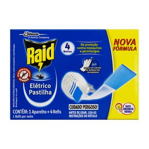 Repelente Elet.Raid Ap+Past.Rf C/4
