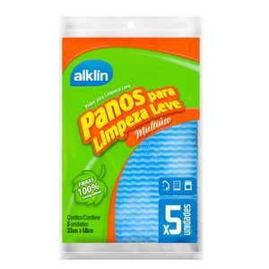 Pano Alklin Limpeza Leve C/5 Azul