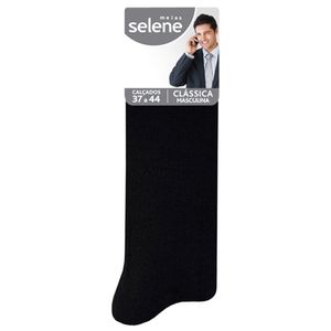 Meia Selene Poliamida Masculina Preta Ref. 3030