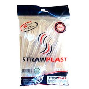 Garfo Plast.Strawplast Sob.Br C/50