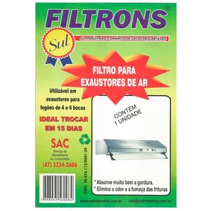 Filtro P/Exaustor De Ar Filtrons Refil