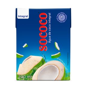 Água De Coco Sococo 200ml Tp