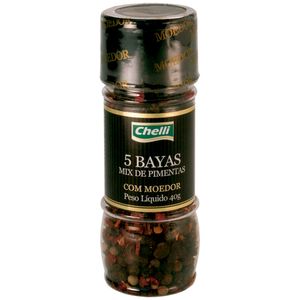 Mix Pimenta Chelli 40g 5 Bayas C/Moedor