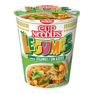 Macarrão Instantâneo Nissin Cup Noodles 65g Legumes