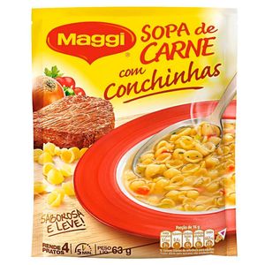 Sopa Maggi Carne 63g C/ Conchinha