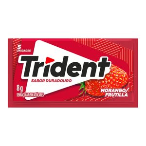 Goma Mascar Trident 8g Morango