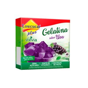 Po P/Gelatina Lowcucar 10g Uva C/Stevia
