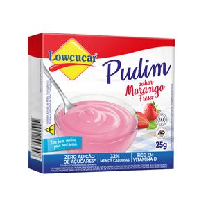Po P/Pudim Lowcucar 25g Morango Zr.Ac