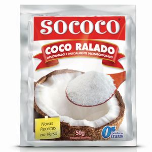 Coco Ralado Sococo 50g Desidratado